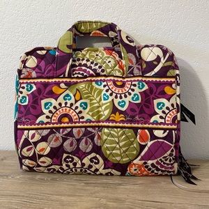 Vera Bradley Hanging Travel Organizer in Cotton, Purple, Green, Blue